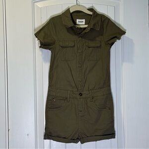 Hudson Jeans Khaki Green Romper Size Small